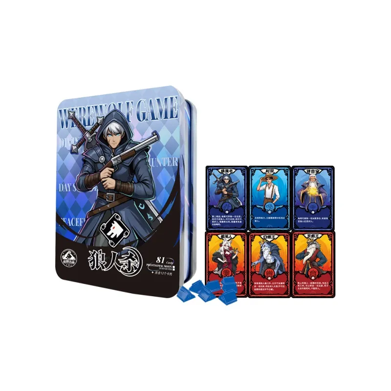 LANGRENSHA T3 Upgraded Crimson Moon Red, Blue Moon Blue Card Holder With Number Plates Board Games-3