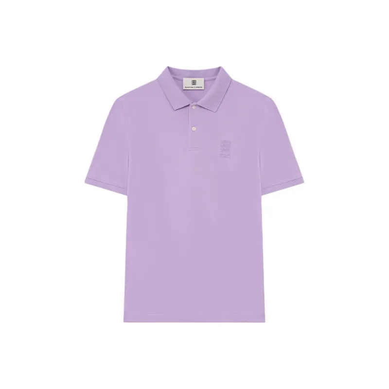 KENT&CURWEN Three Lions Embroidery 100% Cotton Shell Button Polo Shirt Unisex-2