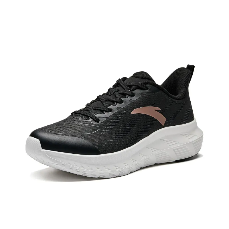 Anta Anti Slip Wear Resistant Low Top Casual Running Shoes Women's Black-1