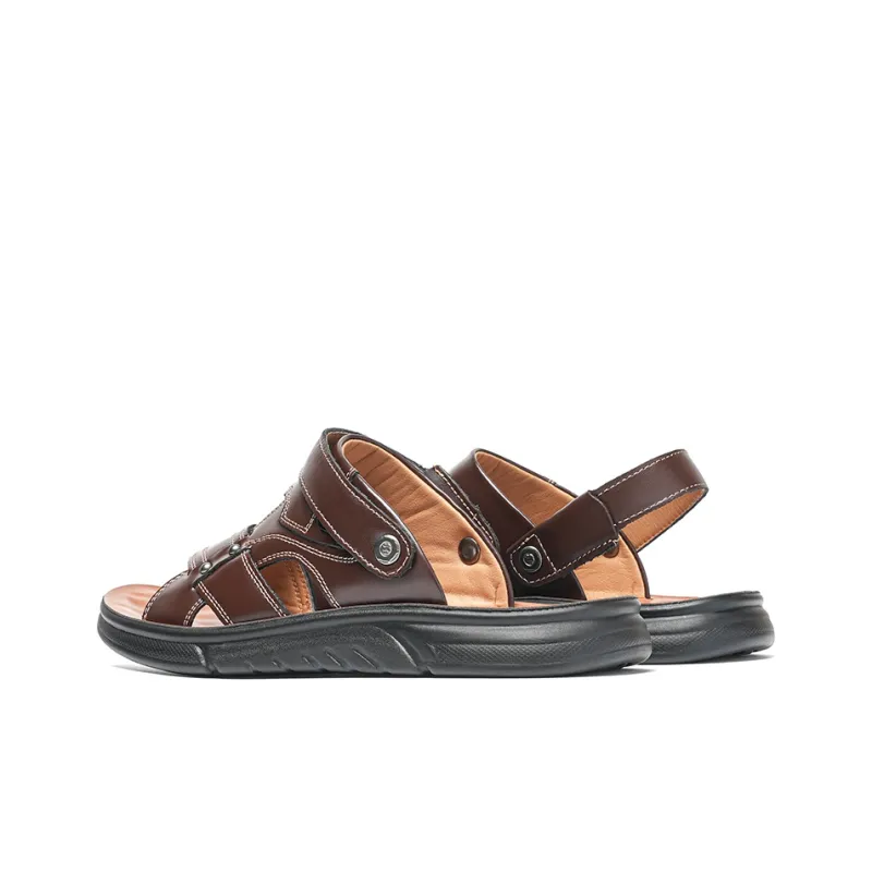 Mulinsen Beach Sandals Men Black/Brown-8