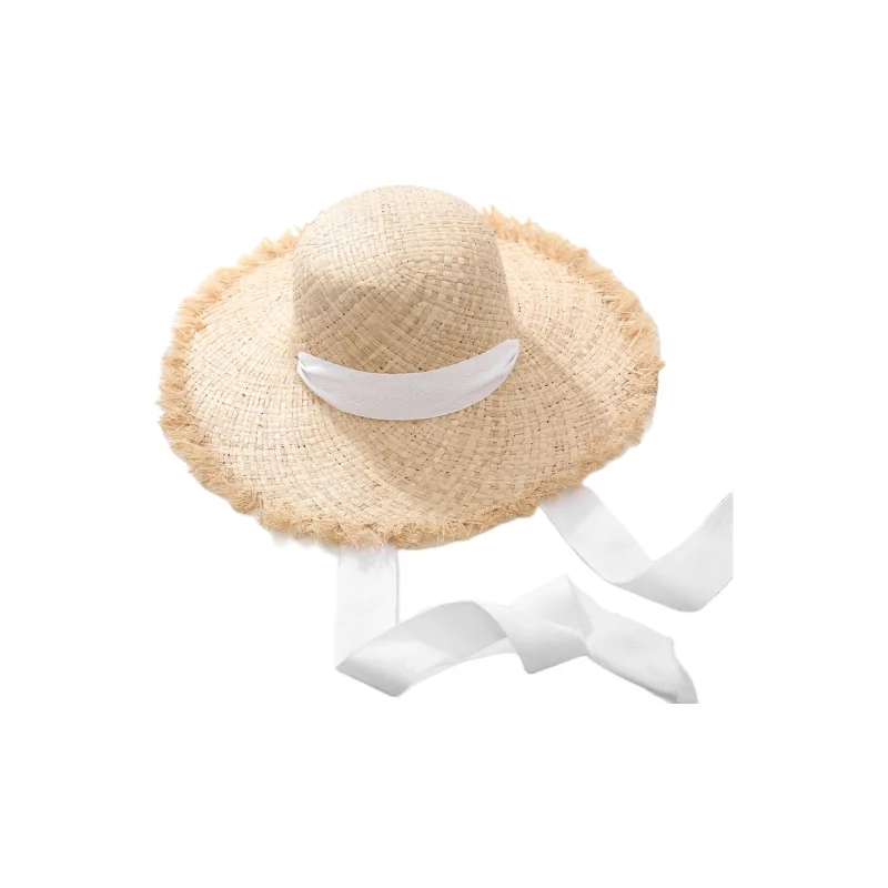 BOOLFEN Raffia Bucket Hats Women's-3