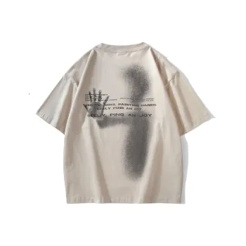 TONYKRZ T Shirts Unisex Light Beige Apricot