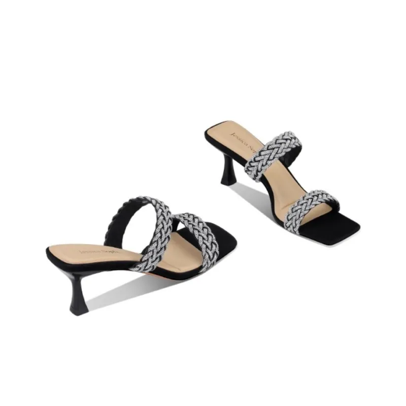 JESSICA SOPHIA Rhinestone Slip Resistant Abrasion Resistant Slide Slippers Women's-2
