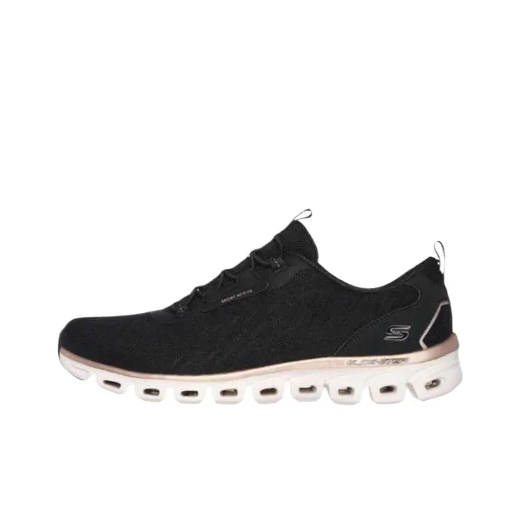 Skechers Low Top Casual Shoes Women's Black Rose Gold-0