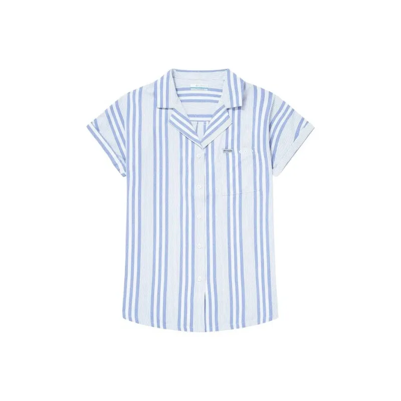Columbia PFG Shirt Women's Blue-0