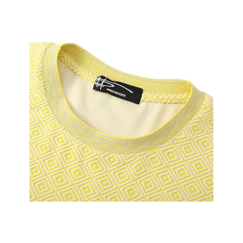 ANDREW MACKENZIE T Shirts Men Yellow-2