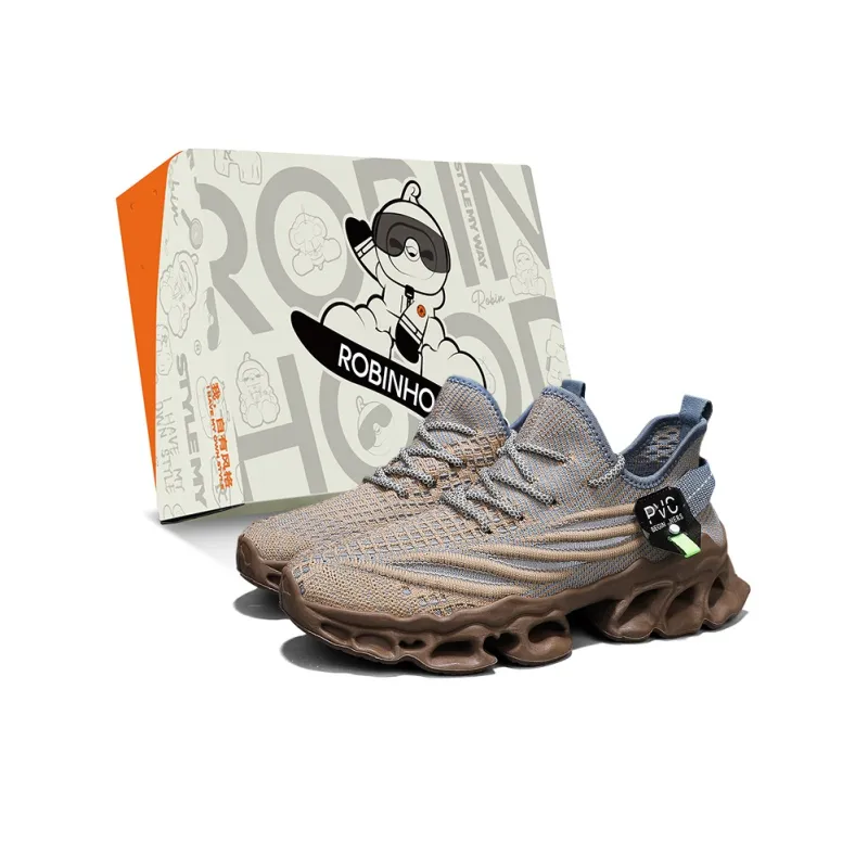 ROBINHOOD Cushioning, Slip Resistant, Abrasion Resistant, Coverage, Support Low Top Casual Shoes Men's-6