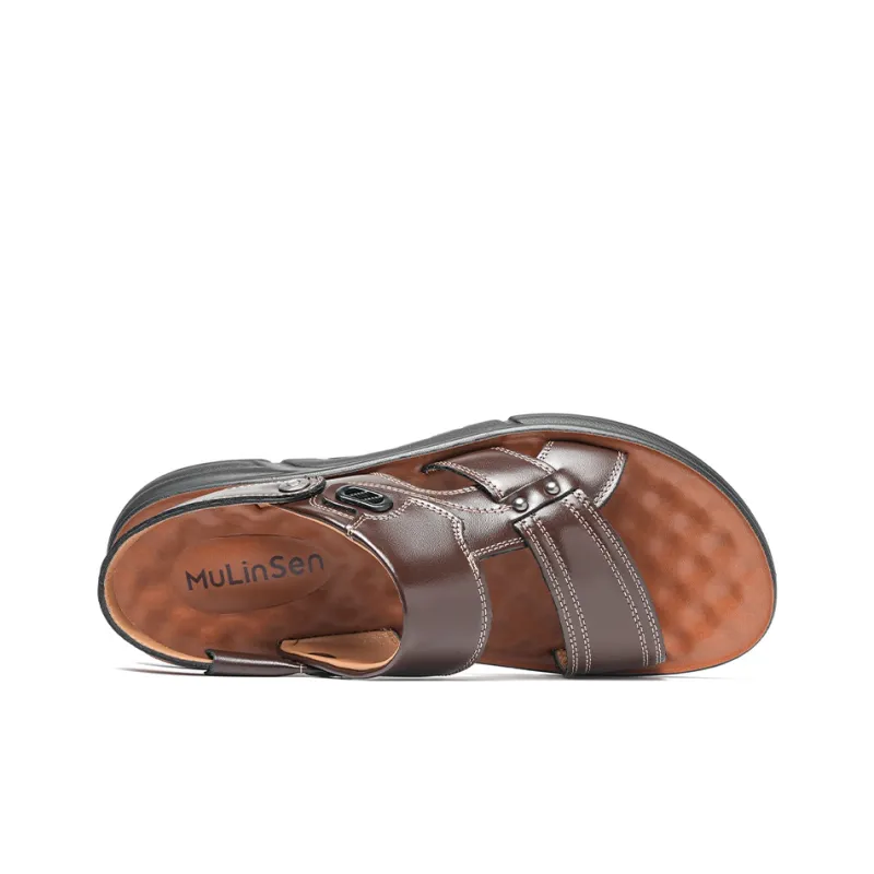 Mulinsen Beach Sandals Men Black/Brown-7