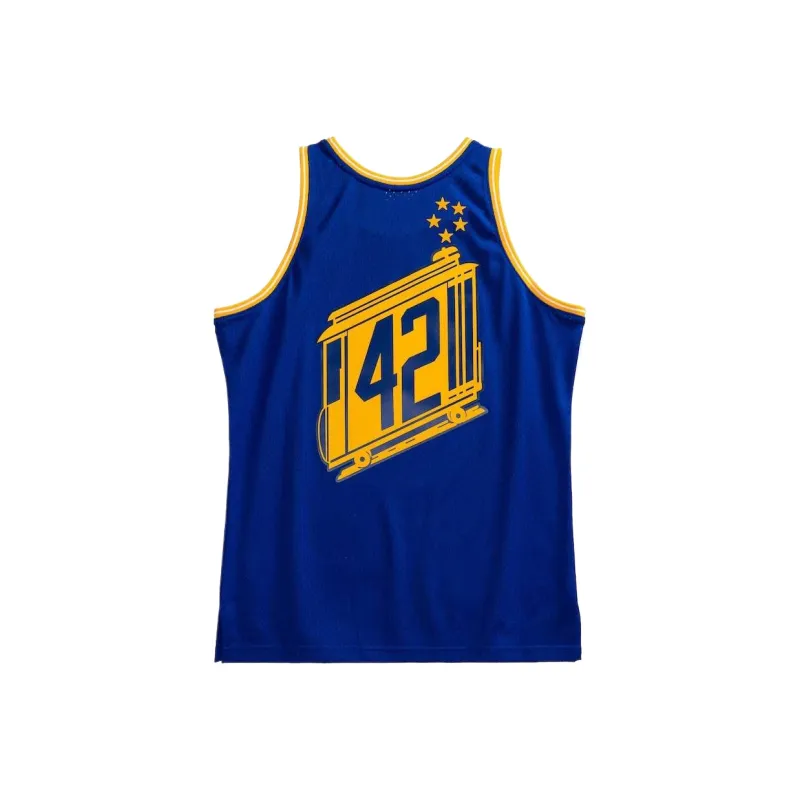 Mitchell Ness 'NBA Golden State Warriors 66 Rick Barry' Swingman Jersey Vest Top-1
