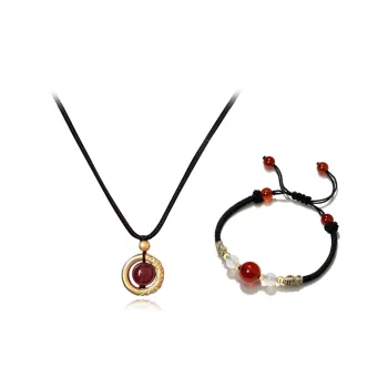 RINGLOVE Colored Glaze Necklaces Women's