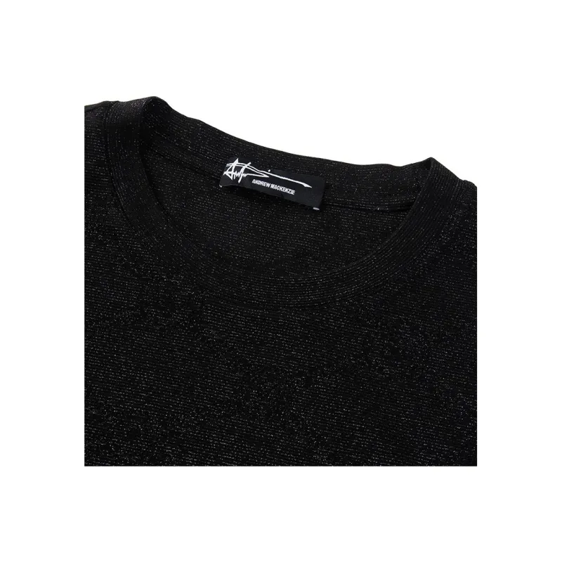 ANDREW MACKENZIE T Shirts Men Black-2