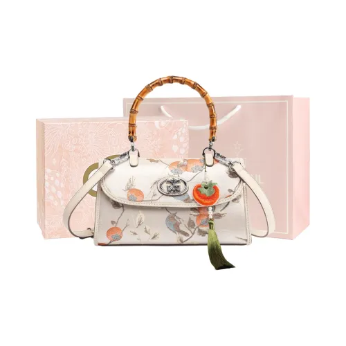 MISS GAIL Synthetic Leather Shoulder Bag, Crossbody Bag, Handbag Women's Ecru