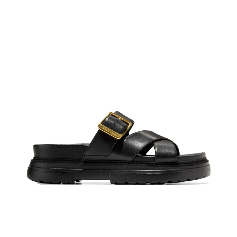 COLE HAAN Rubber Sole Slip Resistant Slide Slippers Women's Black-1