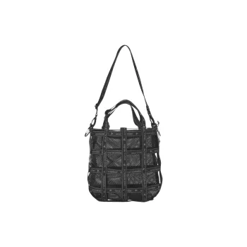 And Wander Polyester Tote Bag, Shopping Bag, Shoulder Bag, Crossbody Bag, Handbag Unisex Black