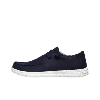 Skechers Melson Low Top Canvas Shoes Men's Blue