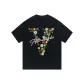 Black (Front and Back Large V Plant and Floral)