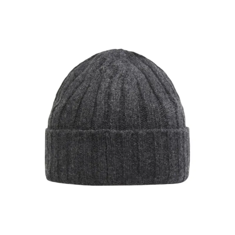 STONE ISLAND Wool Beanies Unisex Gray-1