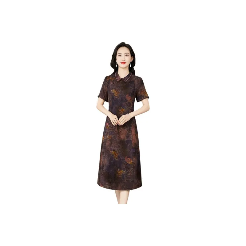 Yi Mengyuan Short Sleeved Dress Women's-1