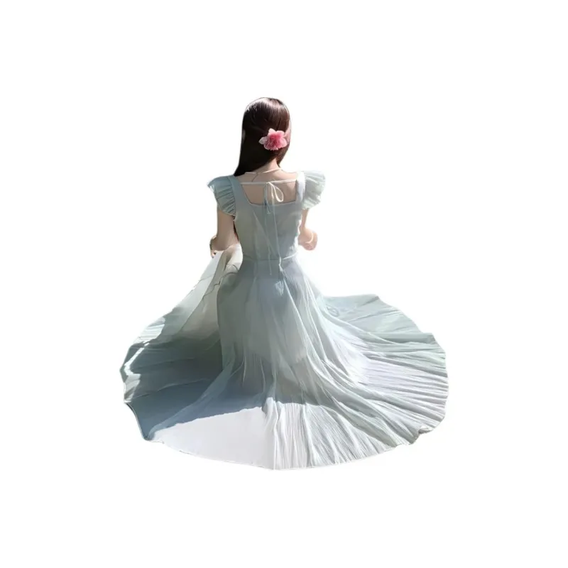 Mu Xiao Xin Short Sleeved Dress Women's-3