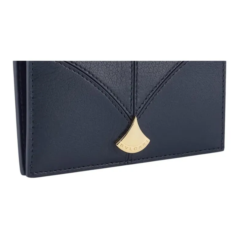BVLGARI DIVAS' DREAM Goatskin Card Holder Men's Black-3