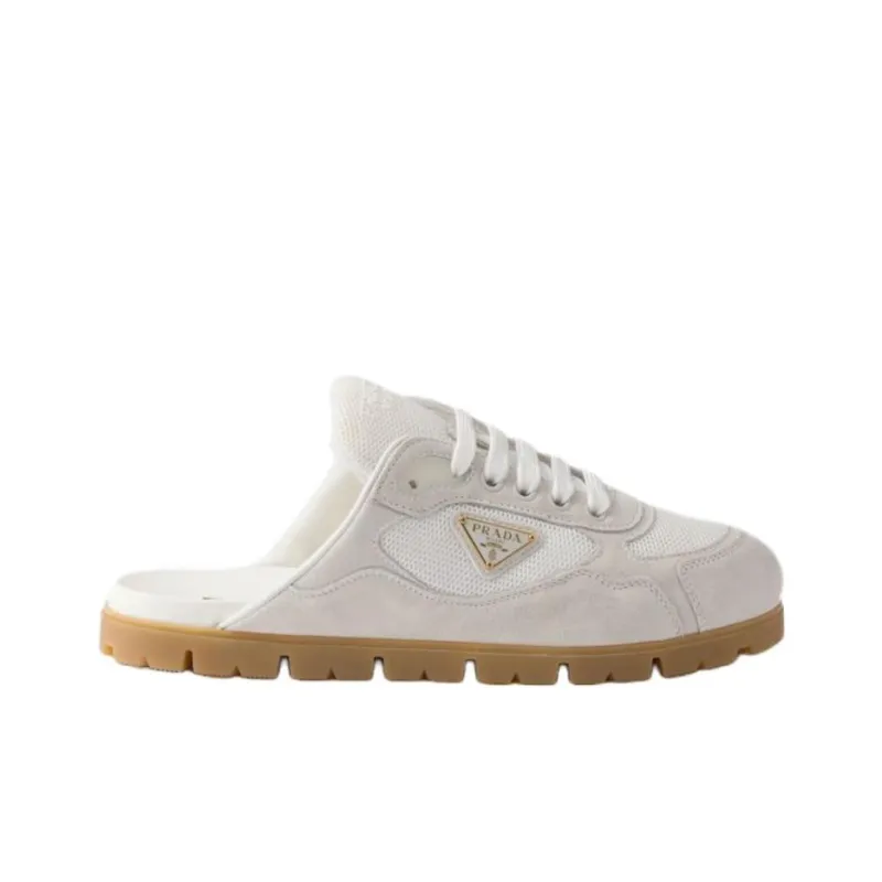PRADA Slip Resistant Closed Toe Slippers Women's White-1