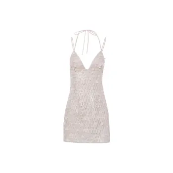 MIMI PLANGE Slip Dresses Women's Cream Apricot