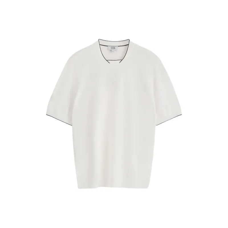 COS T Shirts Men White-0