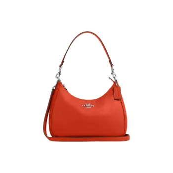 COACH Teri Pebble Leather Hobo Bag, Crossbody Bag, Shoulder Bag Tubas Women's Orange