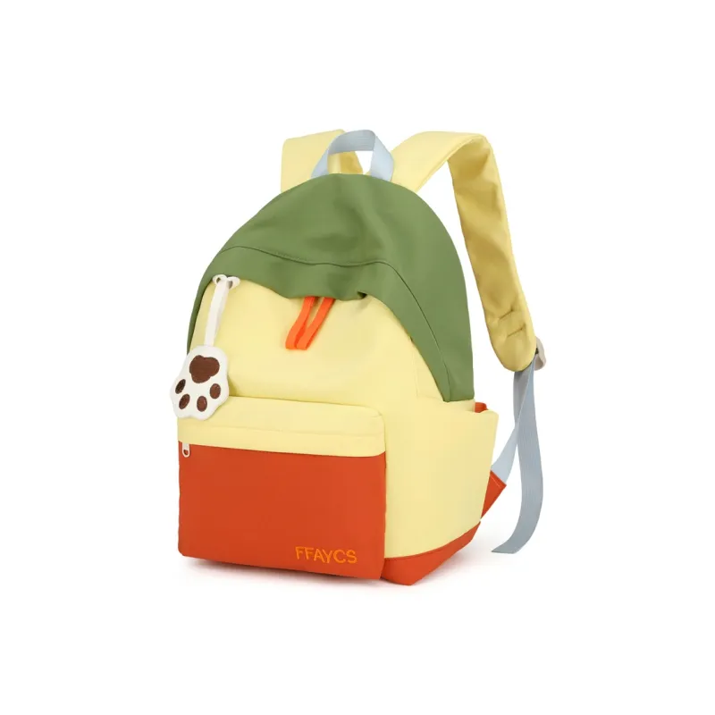URBAN FOREST Oxford Backpack Women's White Green/Red Yellow-7