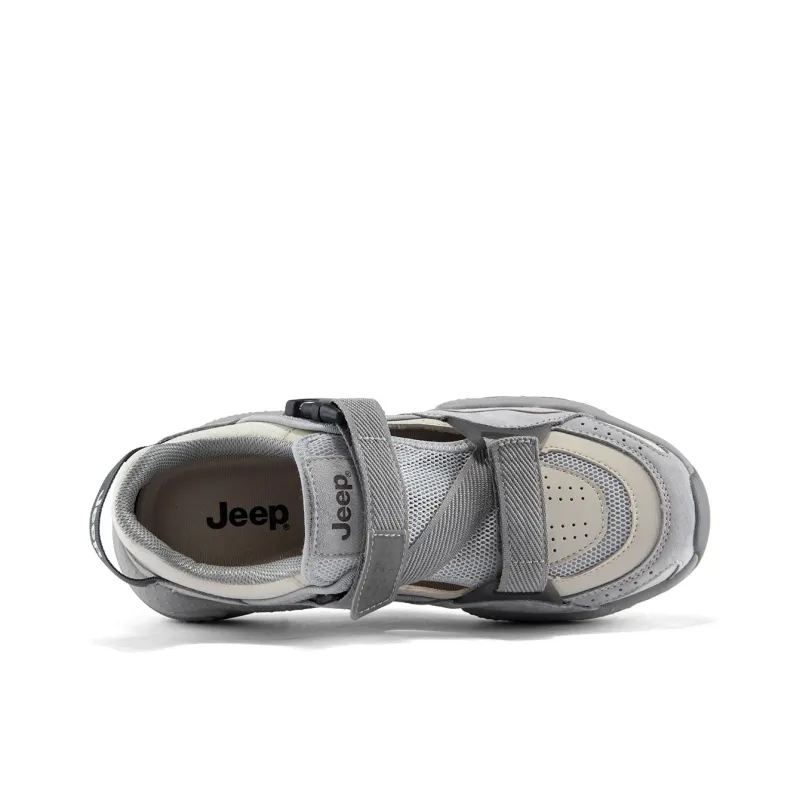 Jeep Fashion Sports Collection Abrasion Resistant Low Top Casual Shoes Men's Gray-2