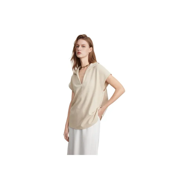 ELLE T Shirts Women's Light Khaki-0