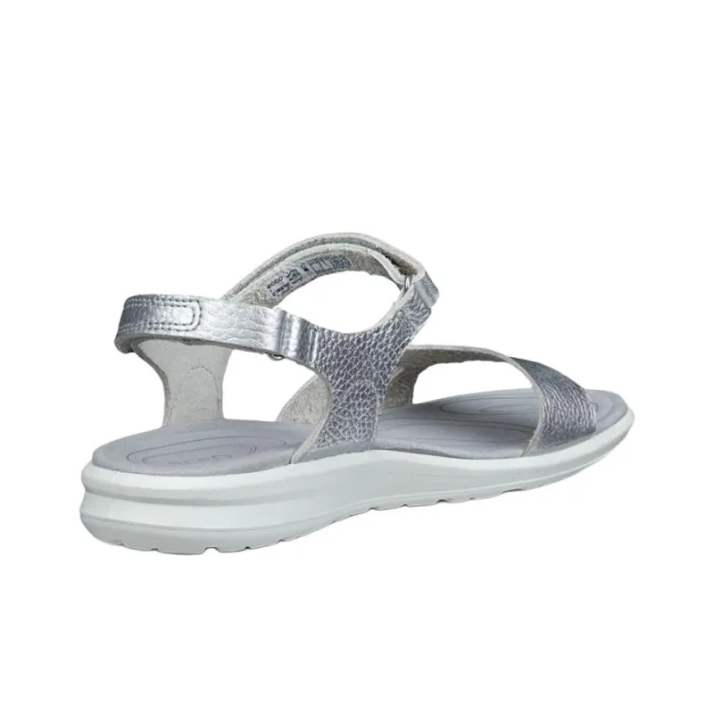 Ecco Cruise II Beach Sandals Women's Silver-2