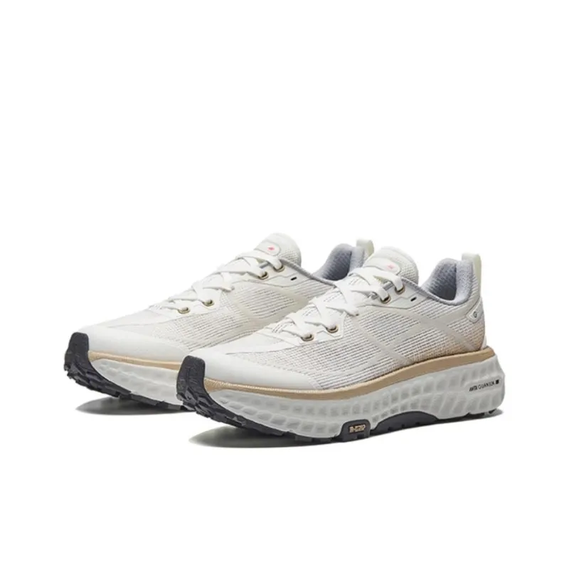 Anta Breathable Moisture Wicking Low Top Casual Running Shoes Women's White-2