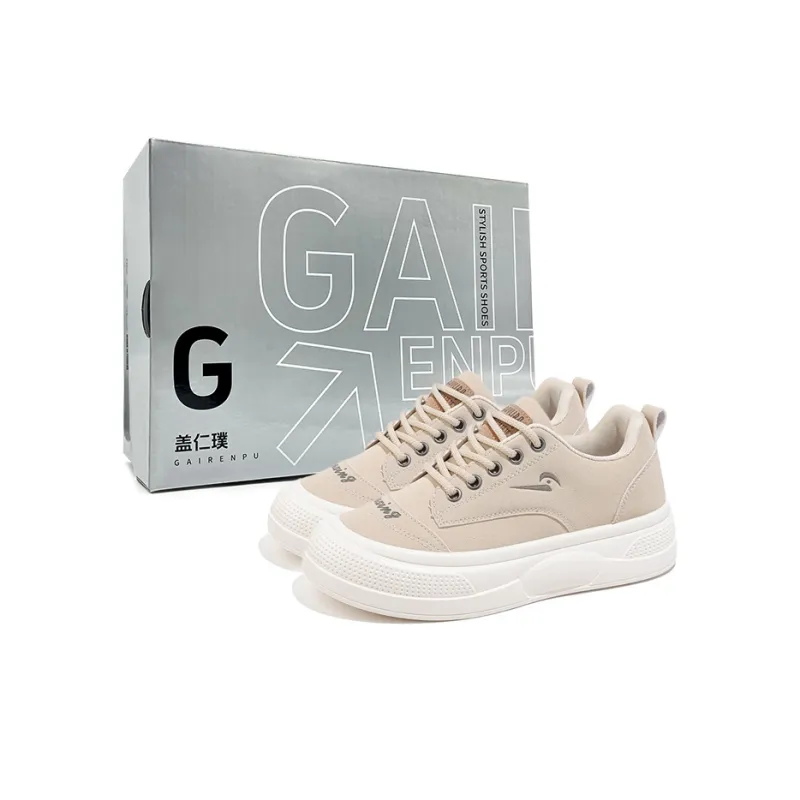 Gai Renpu Anti Slip And Wear Resistant Height Increasing Low Top Skateboard Shoes Women's-6