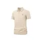 [7A Antibacterial Quick Dry]Khaki (with Gold Letter Chest Logo)