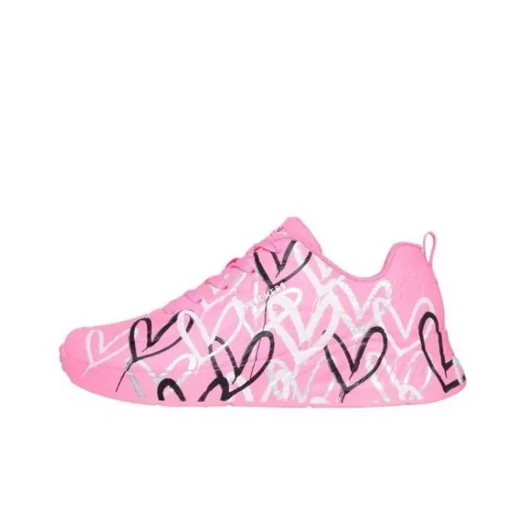 Jgoldcrown x Skechers Uno Low Top Running Shoes Women's Pink-0