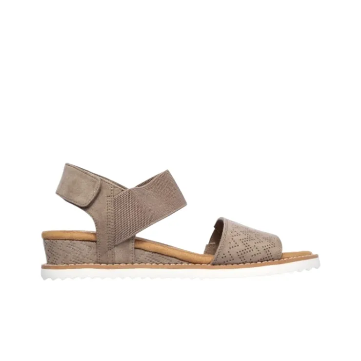 Skechers BOBS Desert Kiss One Strap Sandals Women's Brown-1