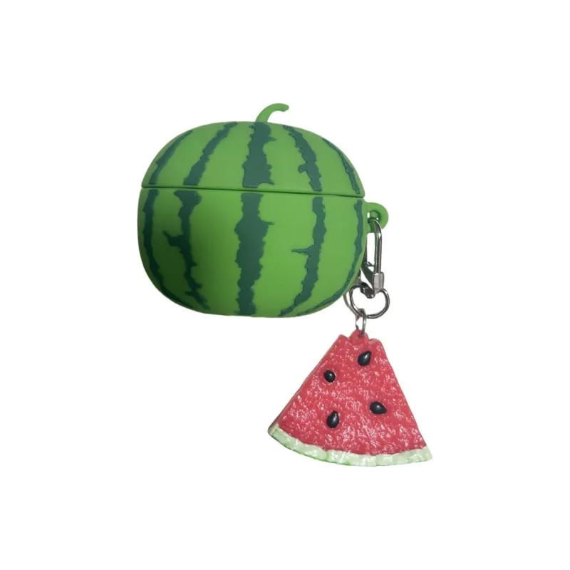 Baohuguang Compatibility Apple AirPods Pro 2/1/2/3 TPU Fashion Minimalist Style Watermelon Headphone Cases-3