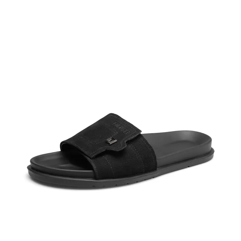 D FUSE SCANDINAVIA Slip Resistant Slide Slippers Men's Black-1