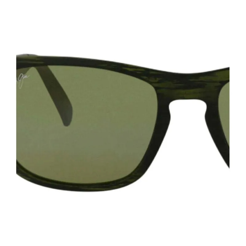 Maui Jim Subject To Official Website Rectangular Sunglasses Unisex Green-1