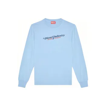 DIESEL T Shirts Men Light Blue