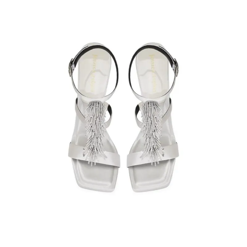 JESSICA SOPHIA One Strap Sandals 7cm Women's-4