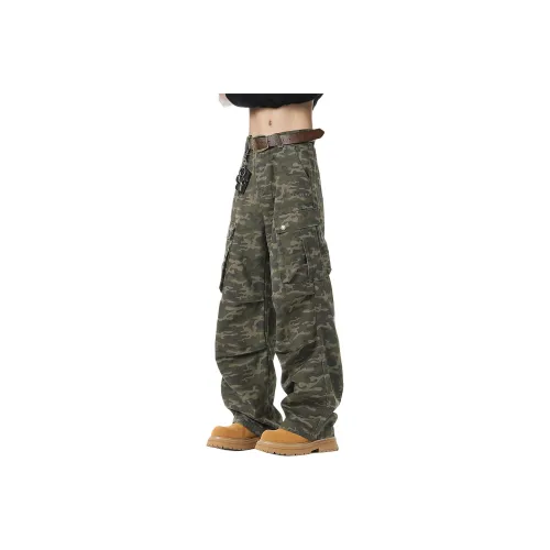 TBSM Casual Pants Unisex Army Green Camouflage