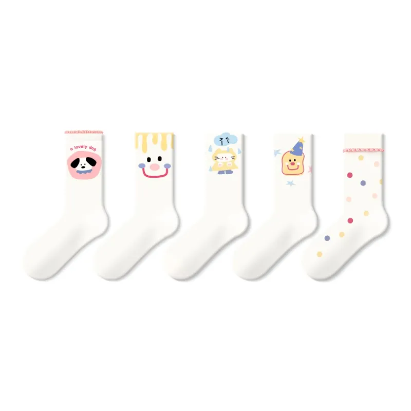 JKN Mid Calf Socks Women's 5 Pack-5