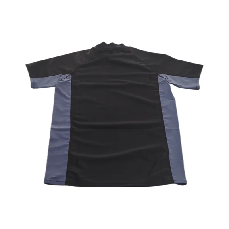 PEAK Men's Swimwear Men Clothing Sets Black Short Sleeved+Blue Swimming Shorts-2