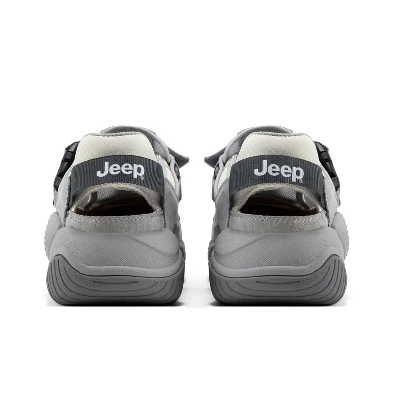 Jeep Fashion Sports Collection Abrasion Resistant Low Top Casual Shoes Men's Gray-3