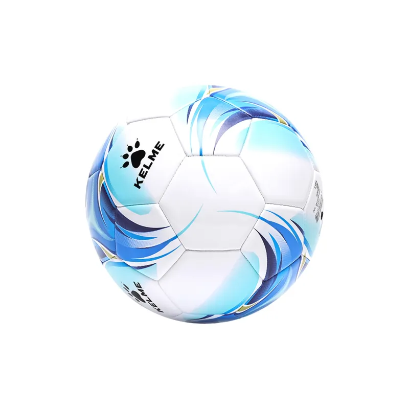 KELME Size 34, Size 5, Size Machine Stitched Soccer Ball PVC Machine Stitched Soccer Ball Unisex Blue-1