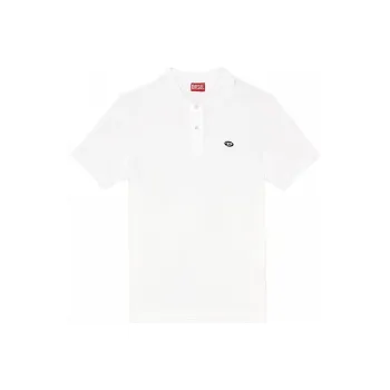 DIESEL OVAL D Series Polo Shirts Men White