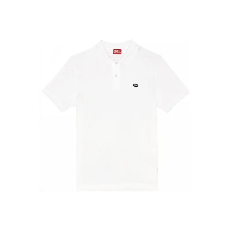 DIESEL OVAL D Series Polo Shirts Men White-0