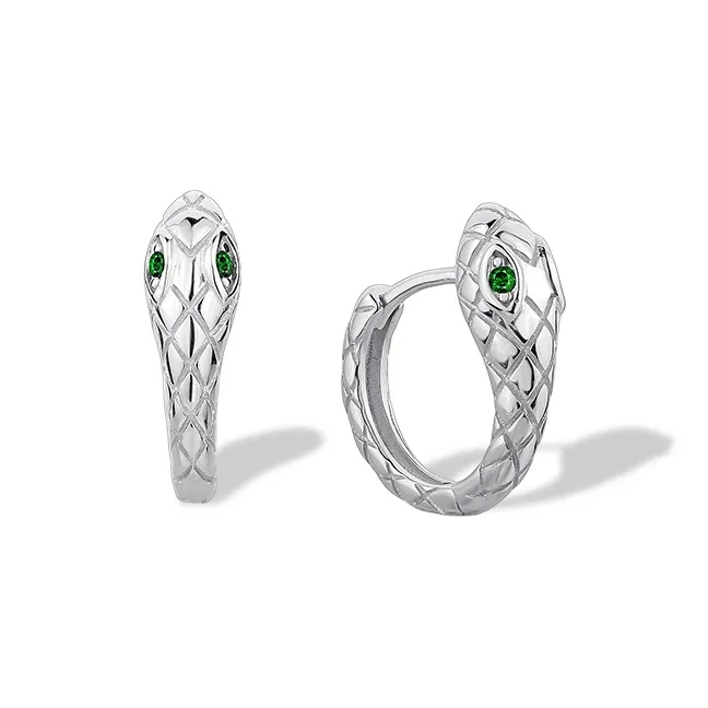 ETAHLOVE Sterling Silver Earrings Unisex Luxury Texture Cool-0